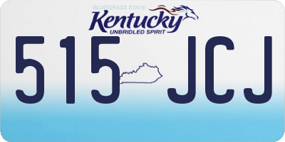 KY license plate 515JCJ