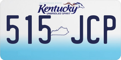 KY license plate 515JCP