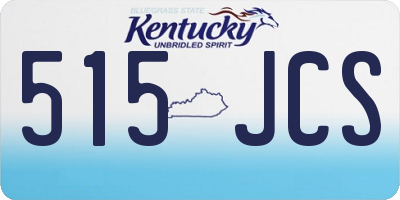KY license plate 515JCS