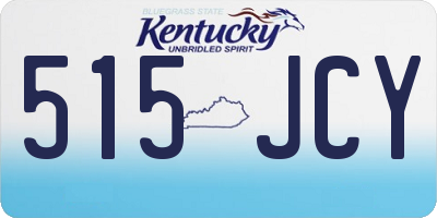 KY license plate 515JCY