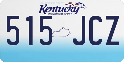 KY license plate 515JCZ