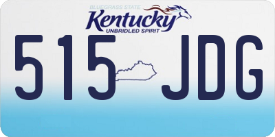 KY license plate 515JDG