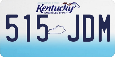 KY license plate 515JDM