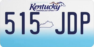 KY license plate 515JDP