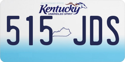 KY license plate 515JDS