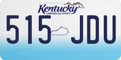 KY license plate 515JDU