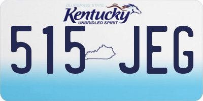 KY license plate 515JEG
