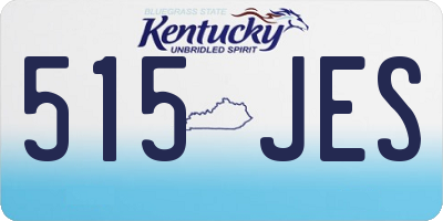 KY license plate 515JES