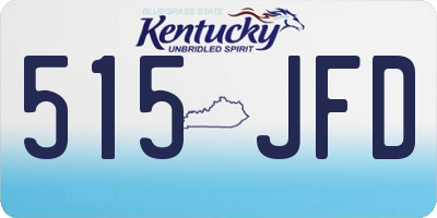 KY license plate 515JFD