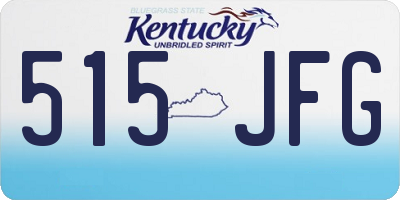 KY license plate 515JFG