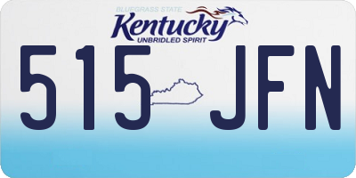 KY license plate 515JFN