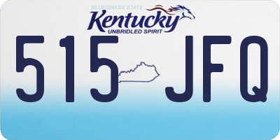 KY license plate 515JFQ