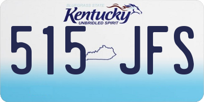 KY license plate 515JFS