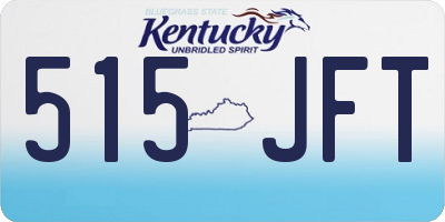 KY license plate 515JFT