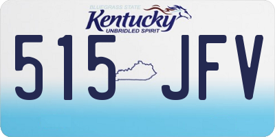 KY license plate 515JFV