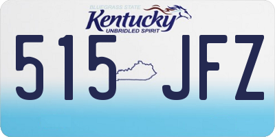KY license plate 515JFZ