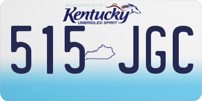 KY license plate 515JGC