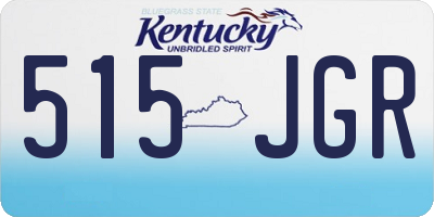 KY license plate 515JGR