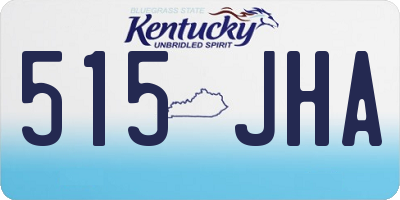 KY license plate 515JHA