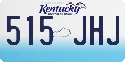 KY license plate 515JHJ