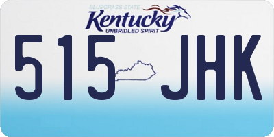 KY license plate 515JHK