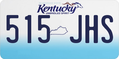 KY license plate 515JHS