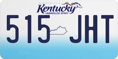 KY license plate 515JHT