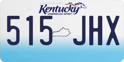 KY license plate 515JHX