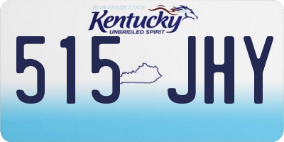 KY license plate 515JHY