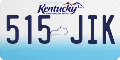 KY license plate 515JIK