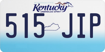 KY license plate 515JIP