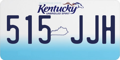 KY license plate 515JJH
