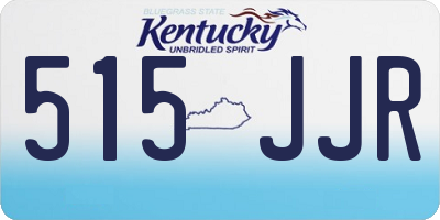 KY license plate 515JJR