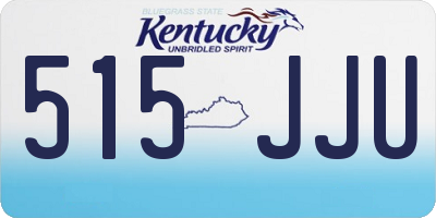 KY license plate 515JJU