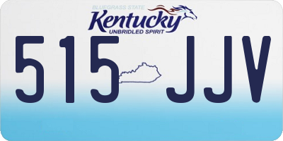 KY license plate 515JJV