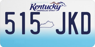 KY license plate 515JKD