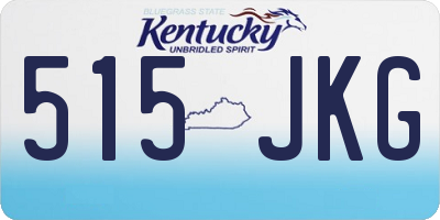 KY license plate 515JKG
