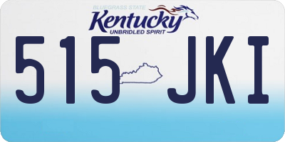 KY license plate 515JKI