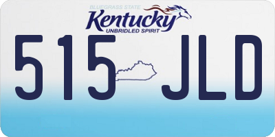 KY license plate 515JLD