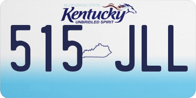 KY license plate 515JLL