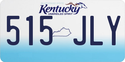 KY license plate 515JLY