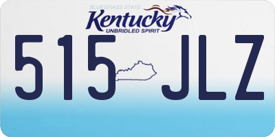 KY license plate 515JLZ