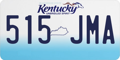 KY license plate 515JMA