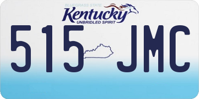 KY license plate 515JMC