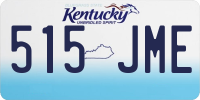 KY license plate 515JME