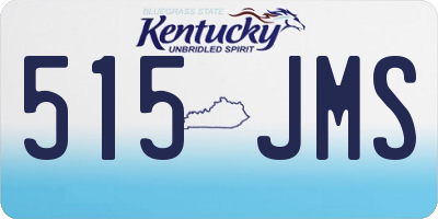 KY license plate 515JMS