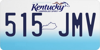 KY license plate 515JMV