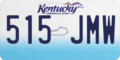 KY license plate 515JMW
