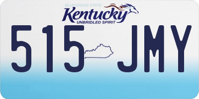 KY license plate 515JMY