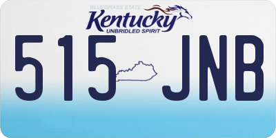 KY license plate 515JNB